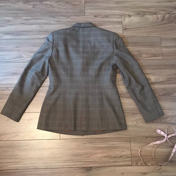 Anne Klein Suits Three Button Blazer Brown Size 4 - Picture 8 of 14